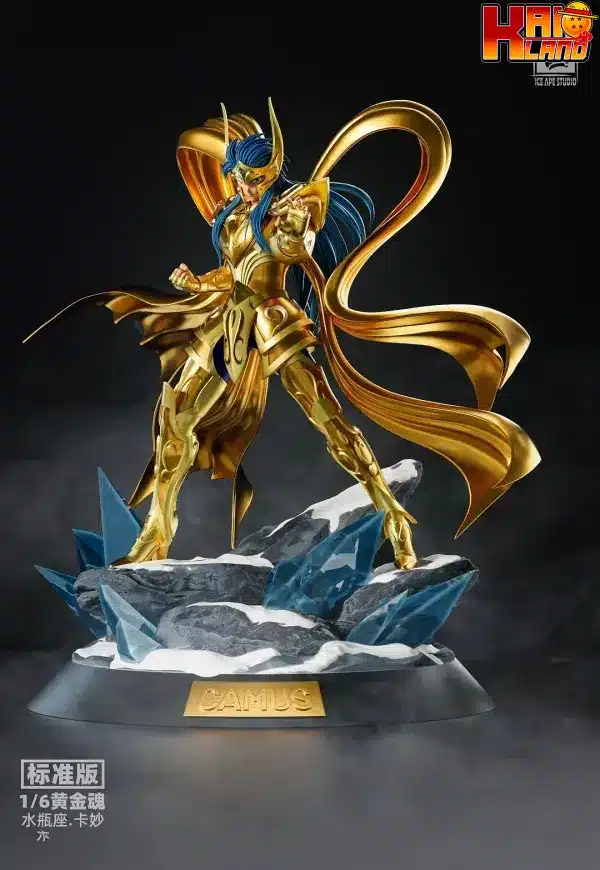 Saint Seiya Ice Ape Aquarius Camus Studio Resin Statue 1