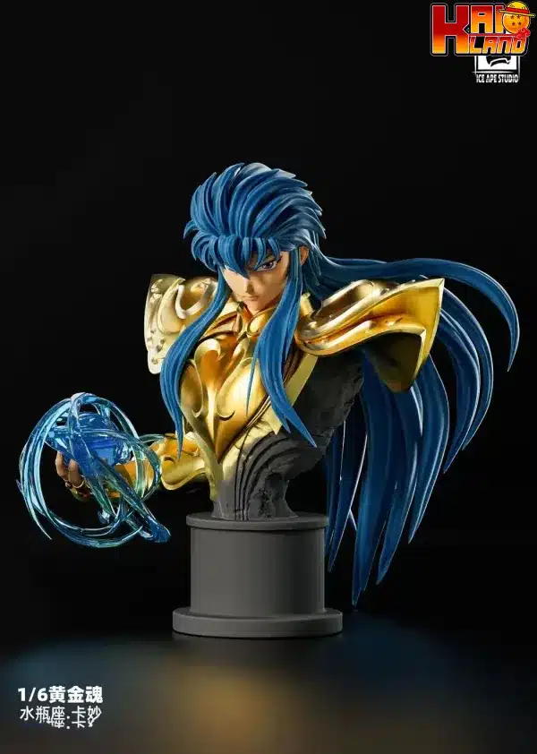 Saint Seiya Ice Ape Aquarius Camus Studio Resin Statue 3