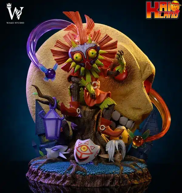 The Legend of Zelda Wake Studio Majoras Mask Skull Kid Resin Statue 1