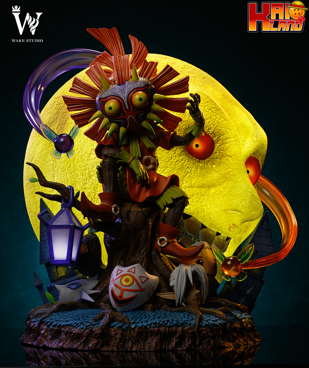 The Legend Of Zelda Wake Studio Majoras Mask Skull Kid Resin Statue ...