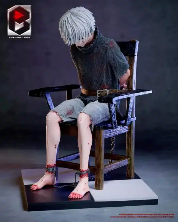 Tokyo Ghoul BW Studio Kaneki Ken Sitting Resin Statue 5