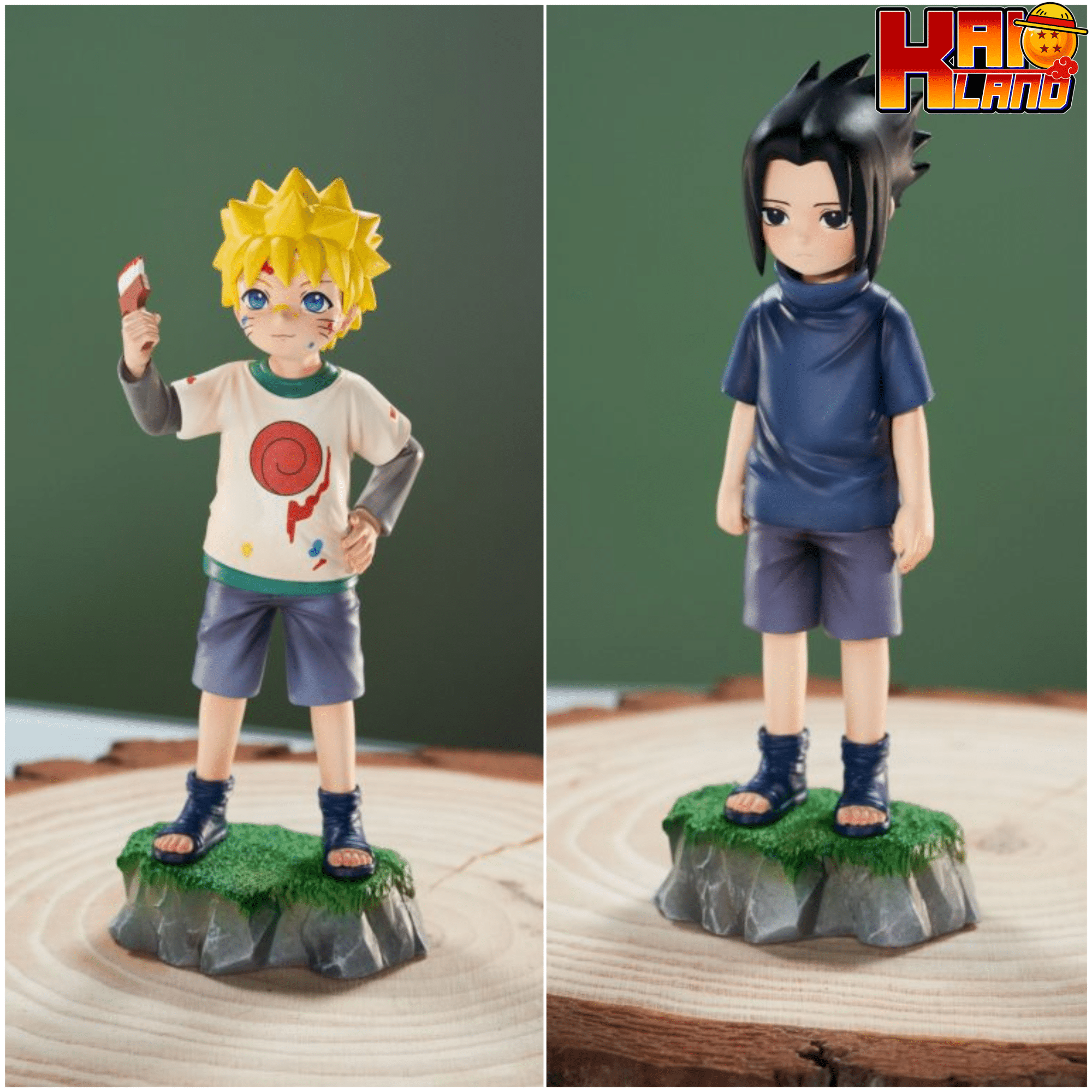 Naruto SNBR Childhood Naruto x Sasuke Resin Statue