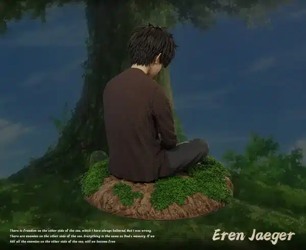Attack on Titan Freedom Studio Sleeping Eren Resin Statue 2