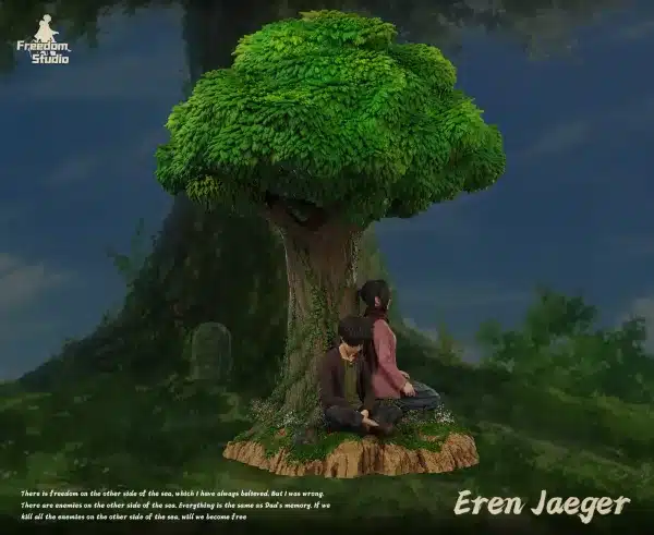 Attack on Titan Freedom Studio Sleeping Eren Resin Statue 4