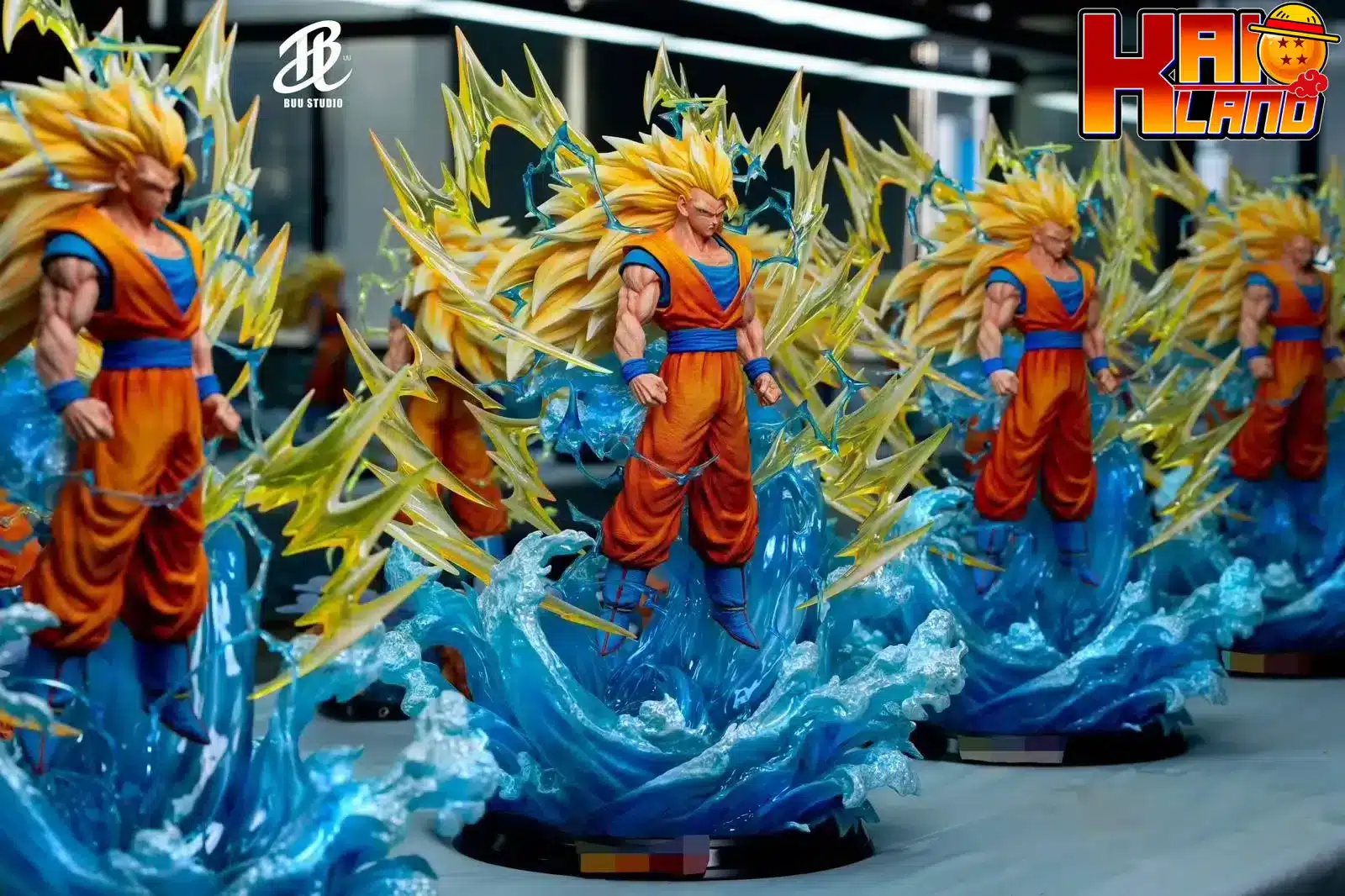 Dragon Ball BUU Studio SS3 Goku Resin Statue
