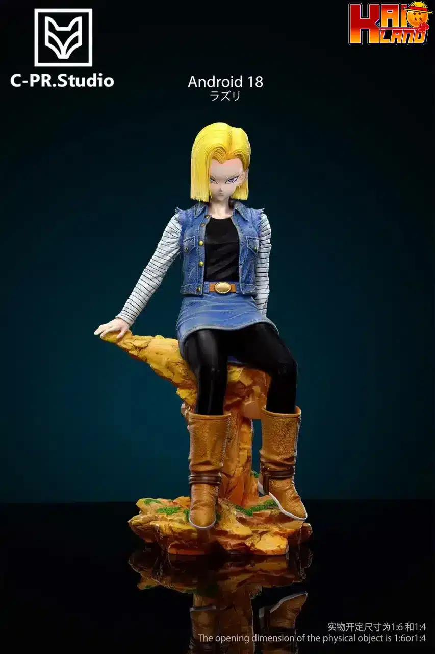 Dragon Ball CPR Studio Sitting Android 18 Resin Statue