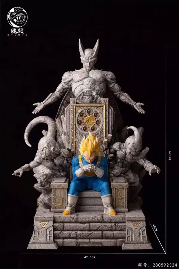 Dragon Ball HunDian studio Throne Vegeta Resin Statue 1 jpg