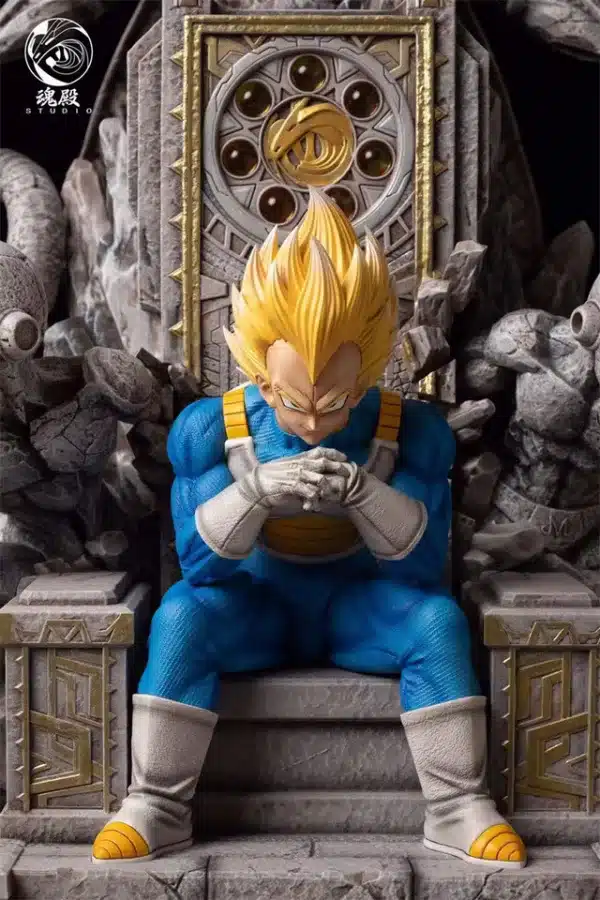 Dragon Ball HunDian studio Throne Vegeta Resin Statue 2 jpg