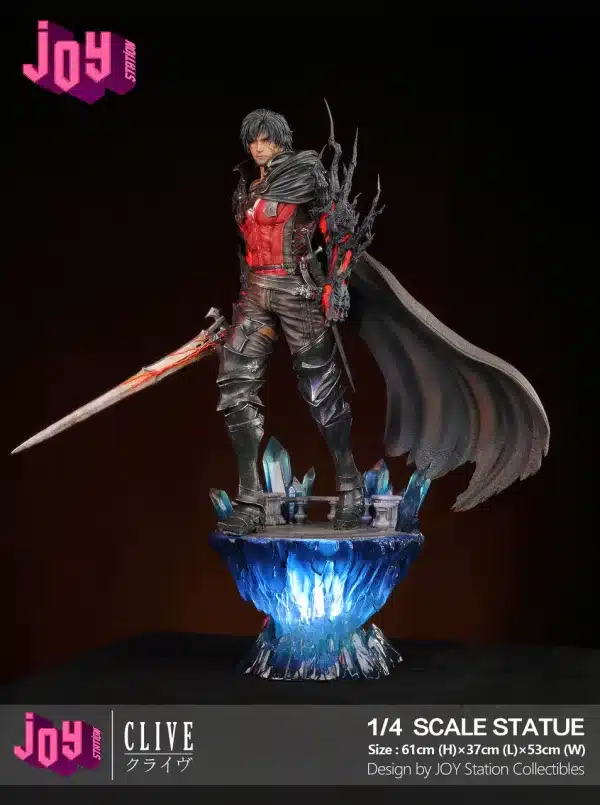 Final Fantasy XVI JOY Station FF16 Clive Resin Statue 3 1