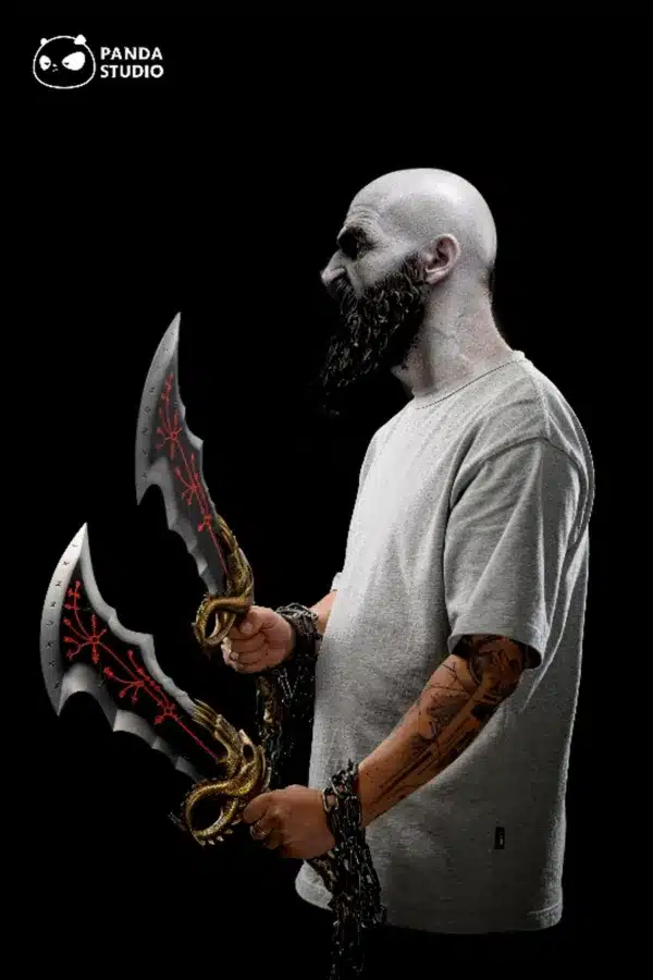 God of War Panda studio Chaos chain blade Resin Statue 5