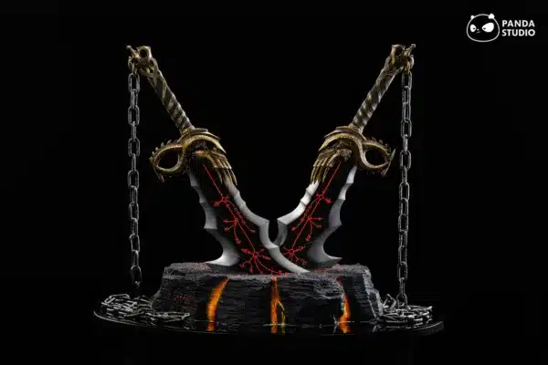 God of War Panda studio Chaos chain blade Resin Statue 8
