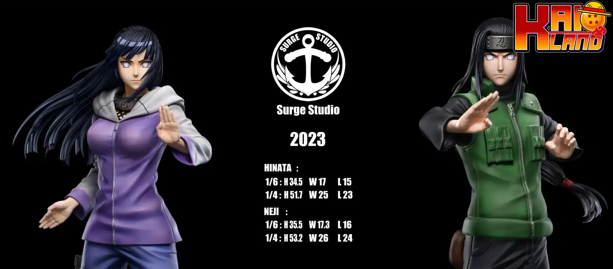 NARUTO -ナルト- サージスタジオ 日向ヒナタ×日向ネジ 樹脂製 NARUTO -ナルト- サージスタジオ 日向ヒナタ×日向ネジ 樹脂製