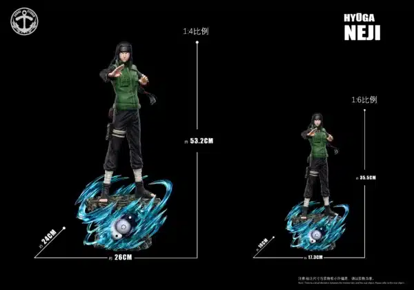 Naruto Surge Studio Hyuga Hinata x Hyuga Neji Resin Statue 4