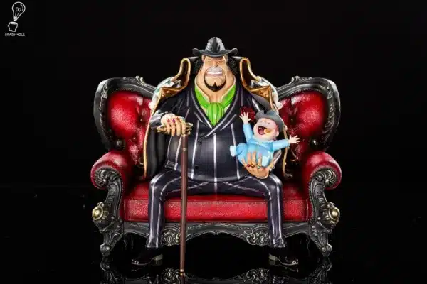 One Piece Brain Hole Studio Sitting Capone Bege Resin Statue 8