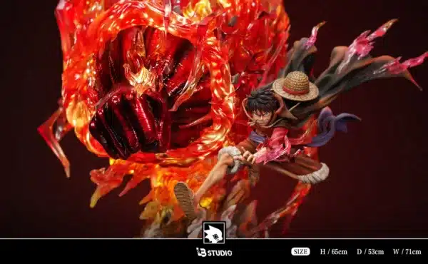 One Piece LB STUDIO Monkey D Luffy Red Roc Resin Statue 4