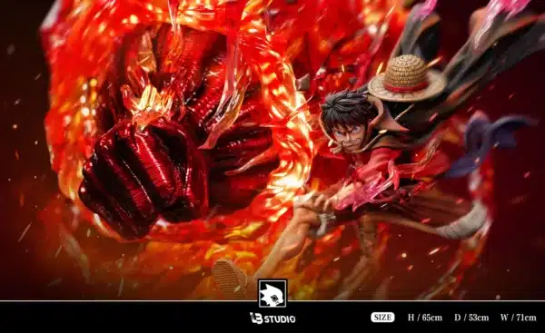 One Piece LB STUDIO Monkey D Luffy Red Roc Resin Statue 5