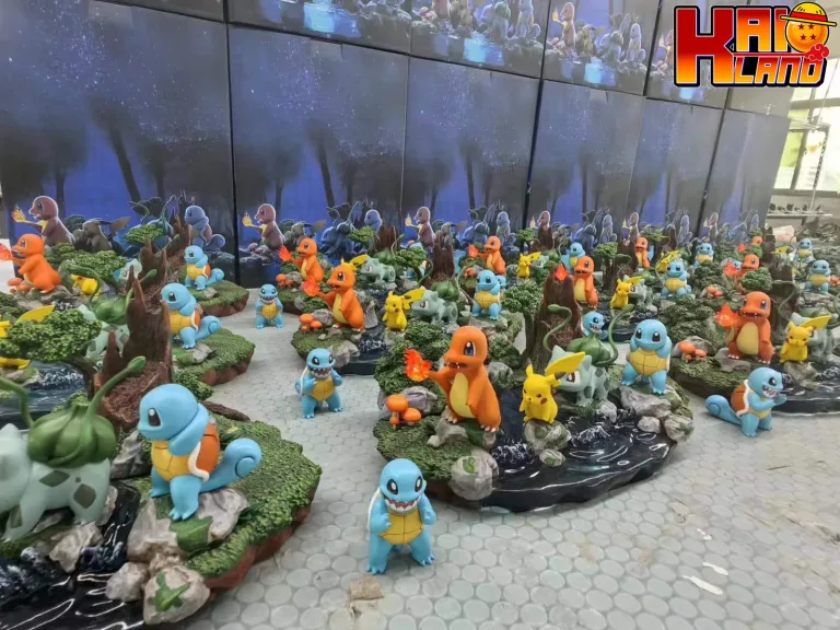 Pokemon DG Studio Night Adventure Team Resin Statue US WAREHOUSE