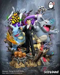 Pokemon Egg Studio Team Giovanni Resin Statue 1
