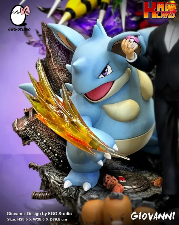 Pokemon Egg Studio Team Giovanni Resin Statue 4 jpg