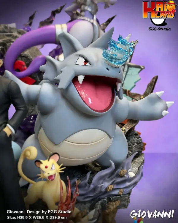Pokemon Egg Studio Team Giovanni Resin Statue 5 jpg