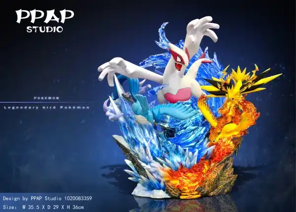 Pokemon PPAP Studio Lugia Legendary Birds Resin Statue 2