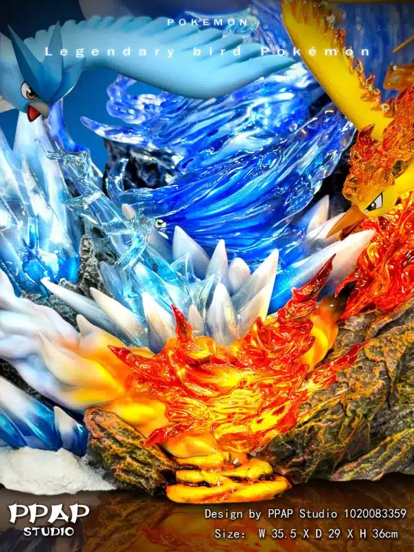 Pokemon PPAP Studio Lugia Legendary Birds Resin Statue 7