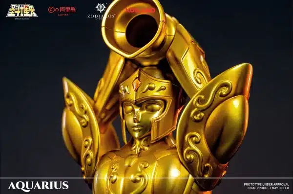 Saint Seiya Zodiakos Studio Aquarius Camus Cloth Resin Statue 5