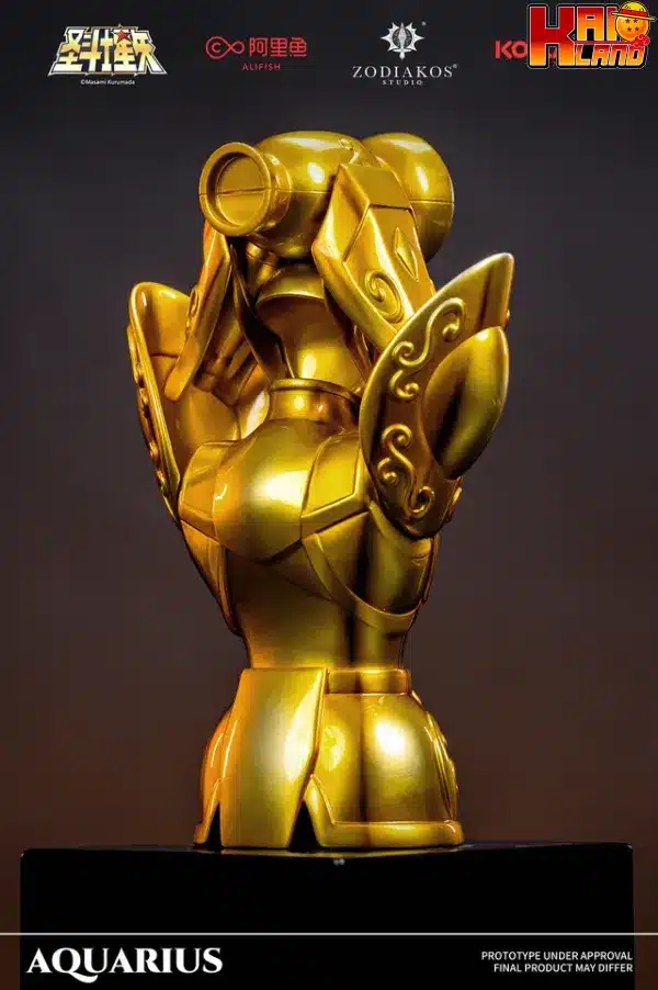 Saint Seiya Zodiakos Studio Aquarius Camus Cloth Resin Statue 6
