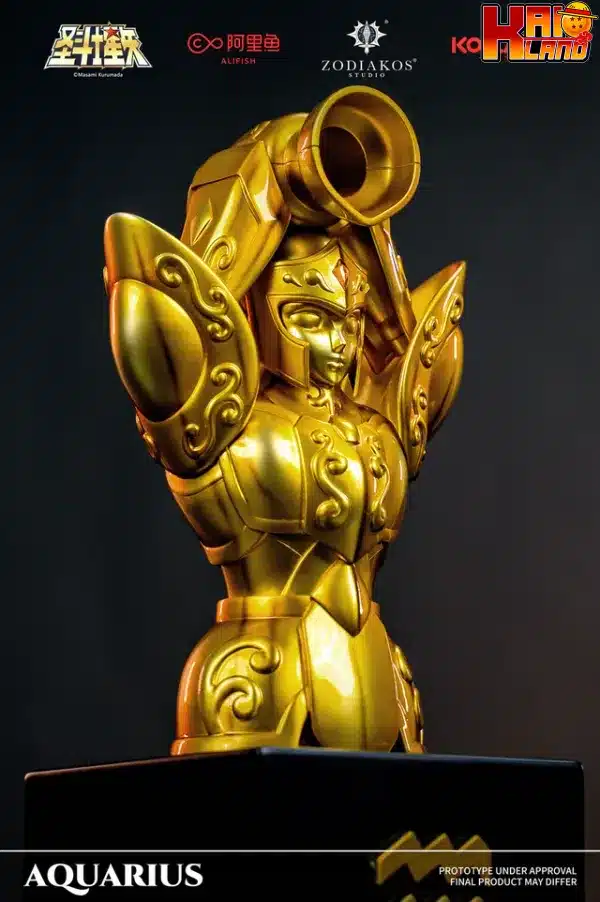 Saint Seiya Zodiakos Studio Aquarius Camus Cloth Resin Statue 7