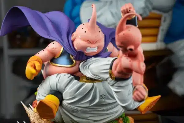 Dragon Ball Clouds Studio Fat Buu Vs Kid Buu Battle Resin Statue 4 1