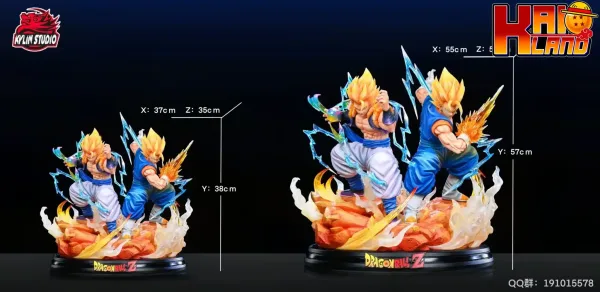 Dragon Ball Kylin Studio Vegito x Gogeta Resin Statue 7 scaled
