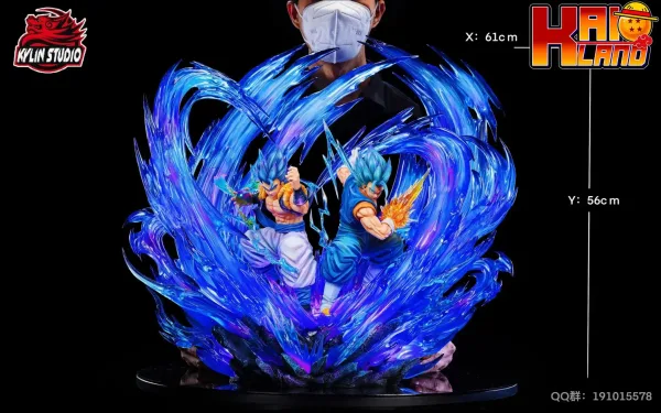 Dragon Ball Kylin Studio Vegito x Gogeta Resin Statue1 scaled