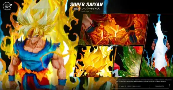 Dragon Ball White Hole Studio The legendary Super Saiyan Goku Statue Resin Statue 8