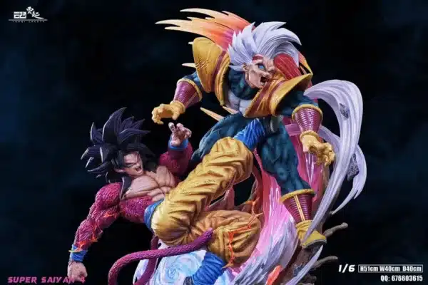 Dragon Ball YunQi Studio Goku SS4 vs Baby Vegeta Resin Statue 4
