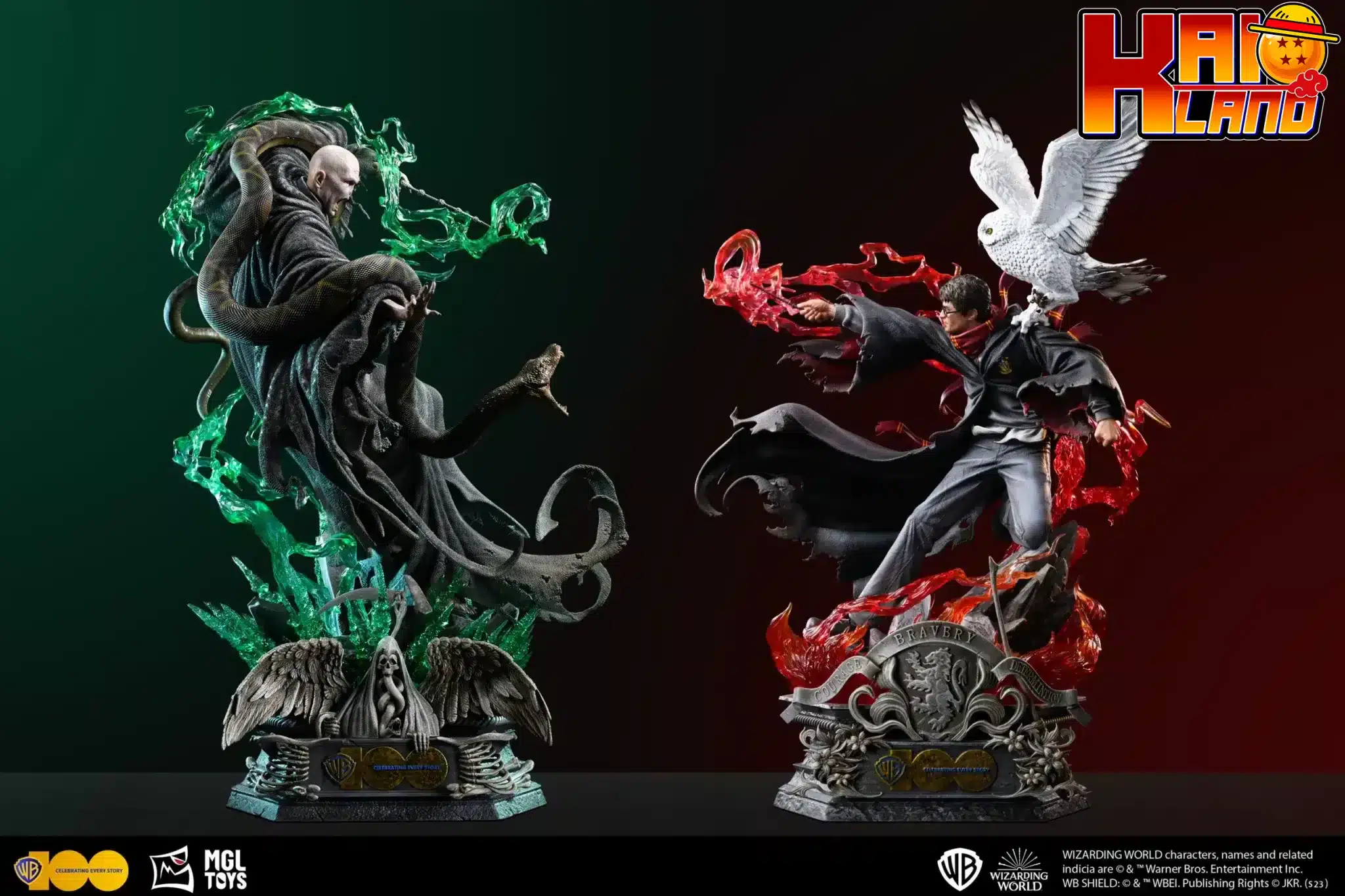 Harry Potter MGL TOYS Studio Harry Potter VS Lord Voldemort Licensed Resin Statue