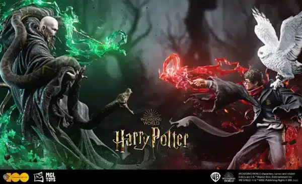 Harry Potter MGL TOYS Studio Harry Potter VS Lord Voldemort Licensed Resin Statue 2