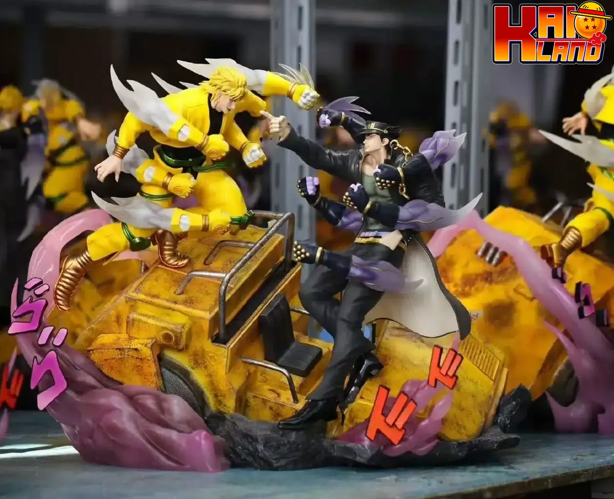 JoJos Bizarre Adventure Chikara Studio Jotaro Vs Dio Resin Statue