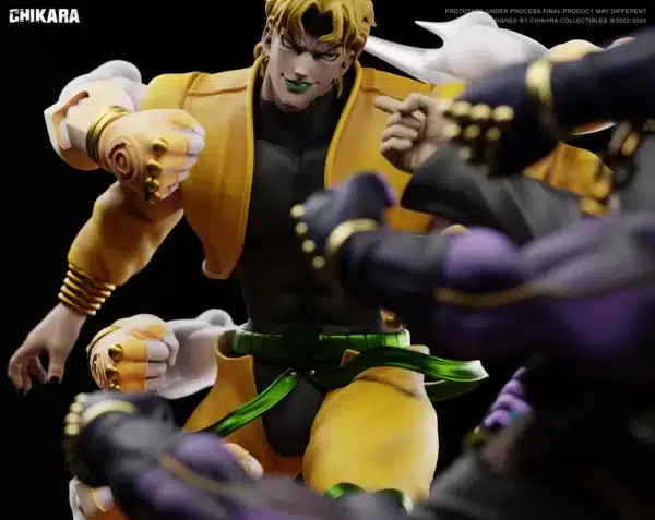 JoJos Bizarre Adventure Chikara Studio Jotaro Vs Dio Resin Statue 4