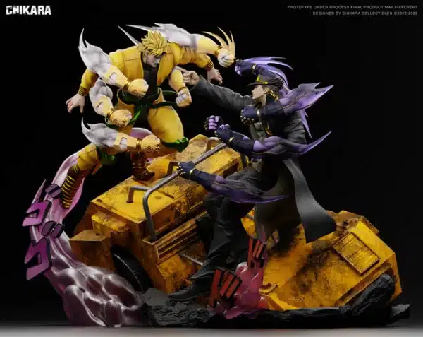 JoJos Bizarre Adventure Chikara Studio Jotaro Vs Dio Resin Statue 7