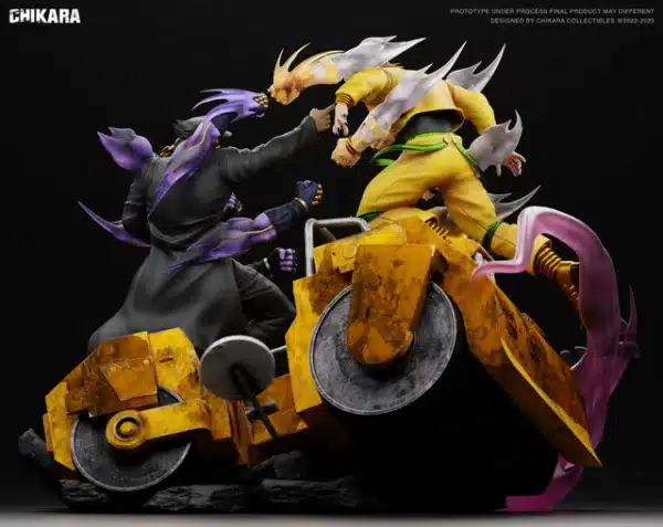 JoJos Bizarre Adventure Chikara Studio Jotaro Vs Dio Resin Statue 8