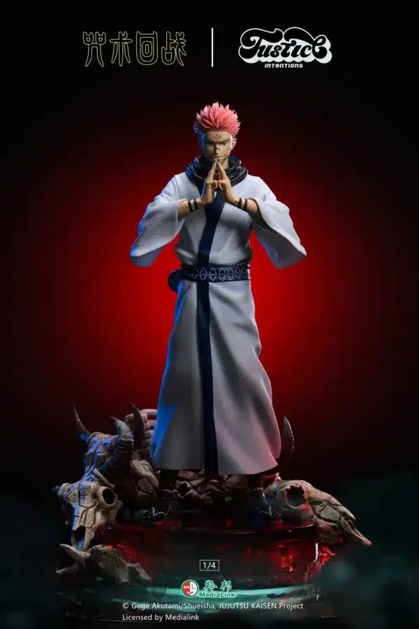Jujutsu Kaisen Justice Intentions Studio Ryomen Sukuna Licensed Resin Statue 1