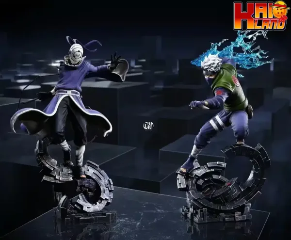 Naruto CW Studio Kakashi x Obito Resin Statue 1 jpg