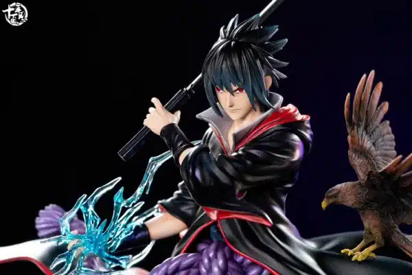 Naruto SNBR Studio Sasuke Akatsuki Resin Statue 3
