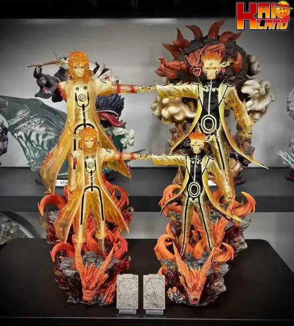 Naruto Surge Studio Uzumaki Naruto x Namikaze Minato Resin Statue 1 1