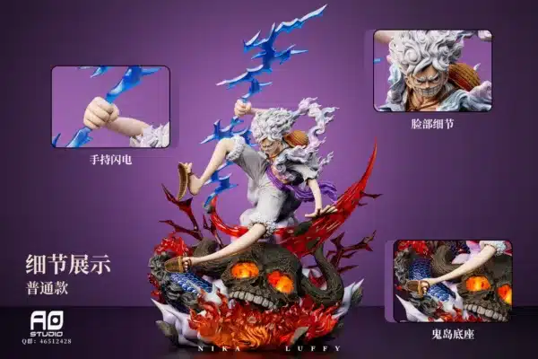 One Piece AO Studio Gear 5 Luffy Resin Statue 6