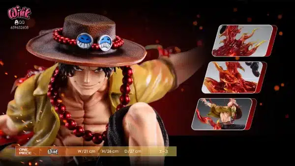 One Piece Wink Studio Ace Resin Statue 6