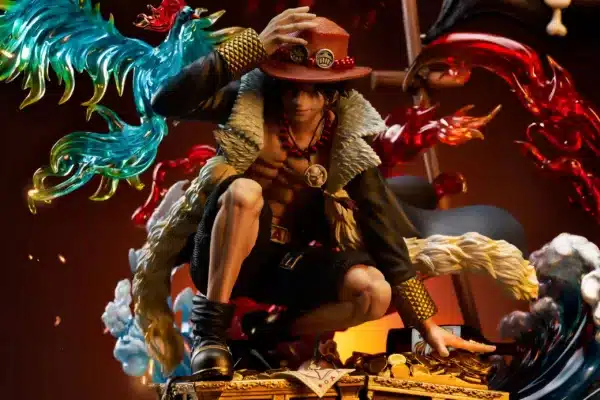 One Piece Yao Meng Meng Studio Portgas D Ace Resin Statue 1