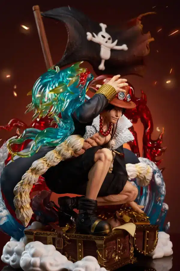 One Piece Yao Meng Meng Studio Portgas D Ace Resin Statue 3
