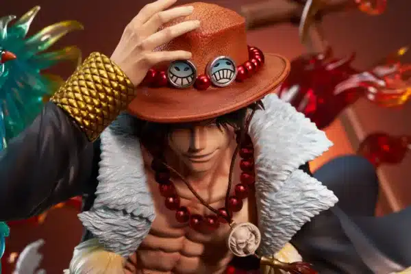 One Piece Yao Meng Meng Studio Portgas D Ace Resin Statue 9