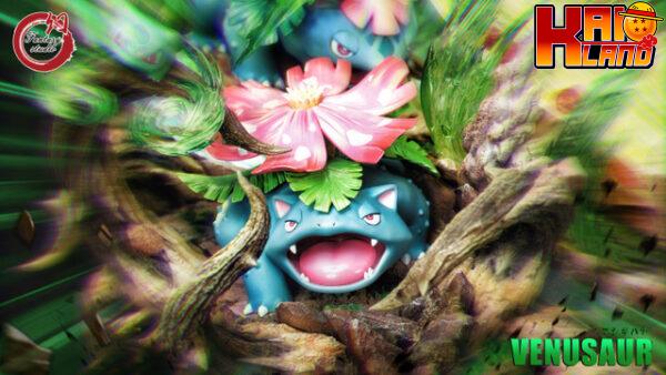 Pokemon Fantasy Studio Venusaur Resin Statue 7
